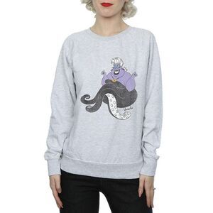 The Little Mermaid Womens/Ladies Classic Ursula Heather Sweatshirt / Gray